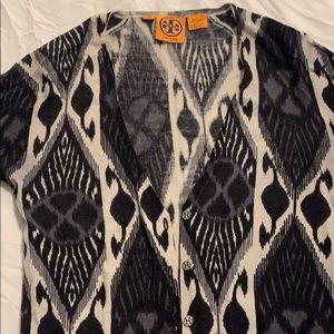 Tory Burch 3/4 sleeve ikat cardigan